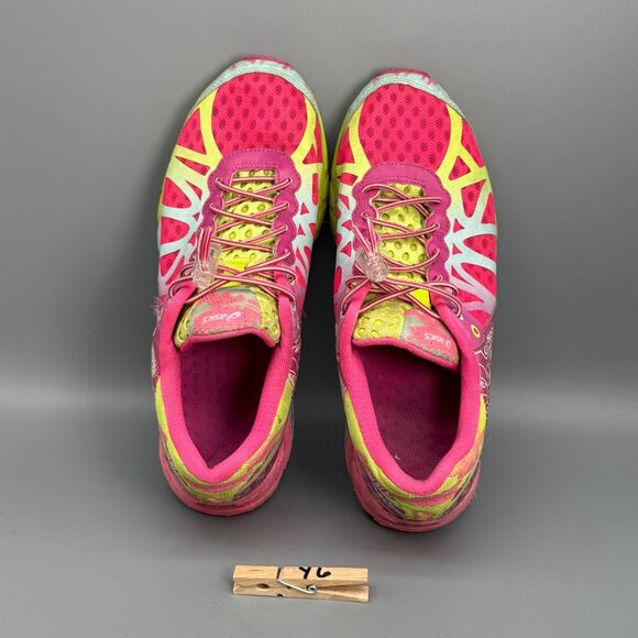 Asics Gel Noosa Tri 9 Women's 8 Pink Yellow Athletic Running Sneakers Low Shoes - Picture 13 of 13